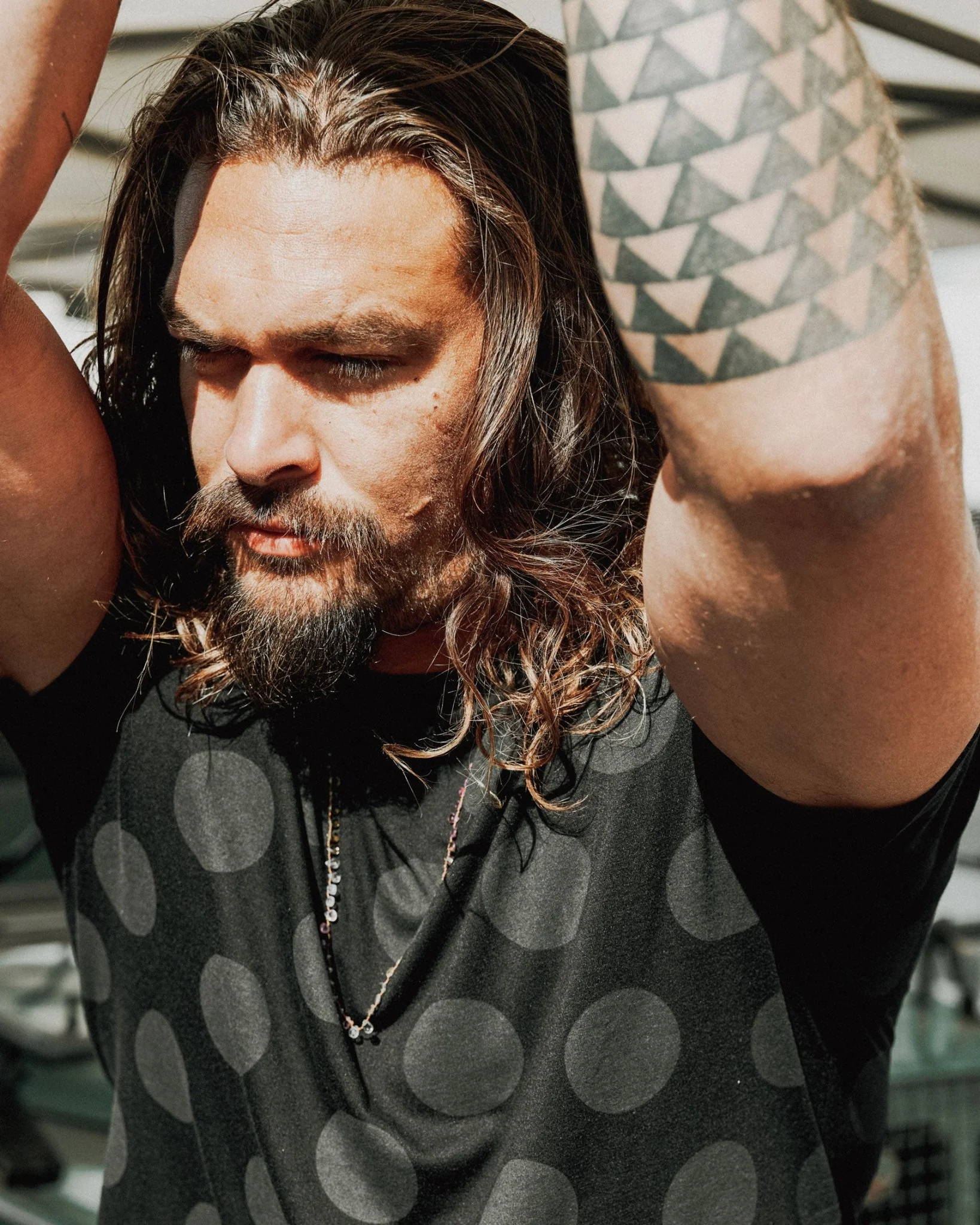 Polka Dot Tee - Black Wolf - Image 5