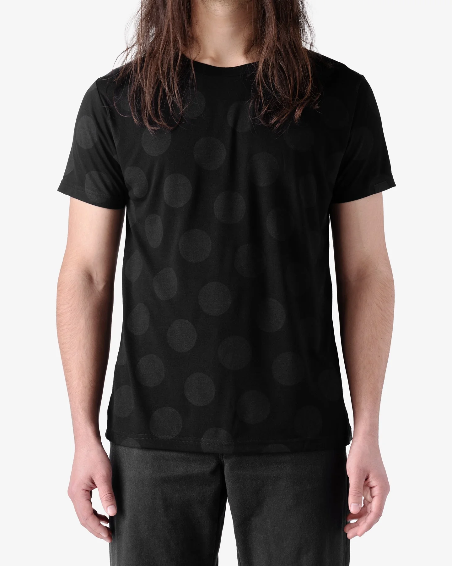 Polka Dot Tee - Black Wolf - Image 7