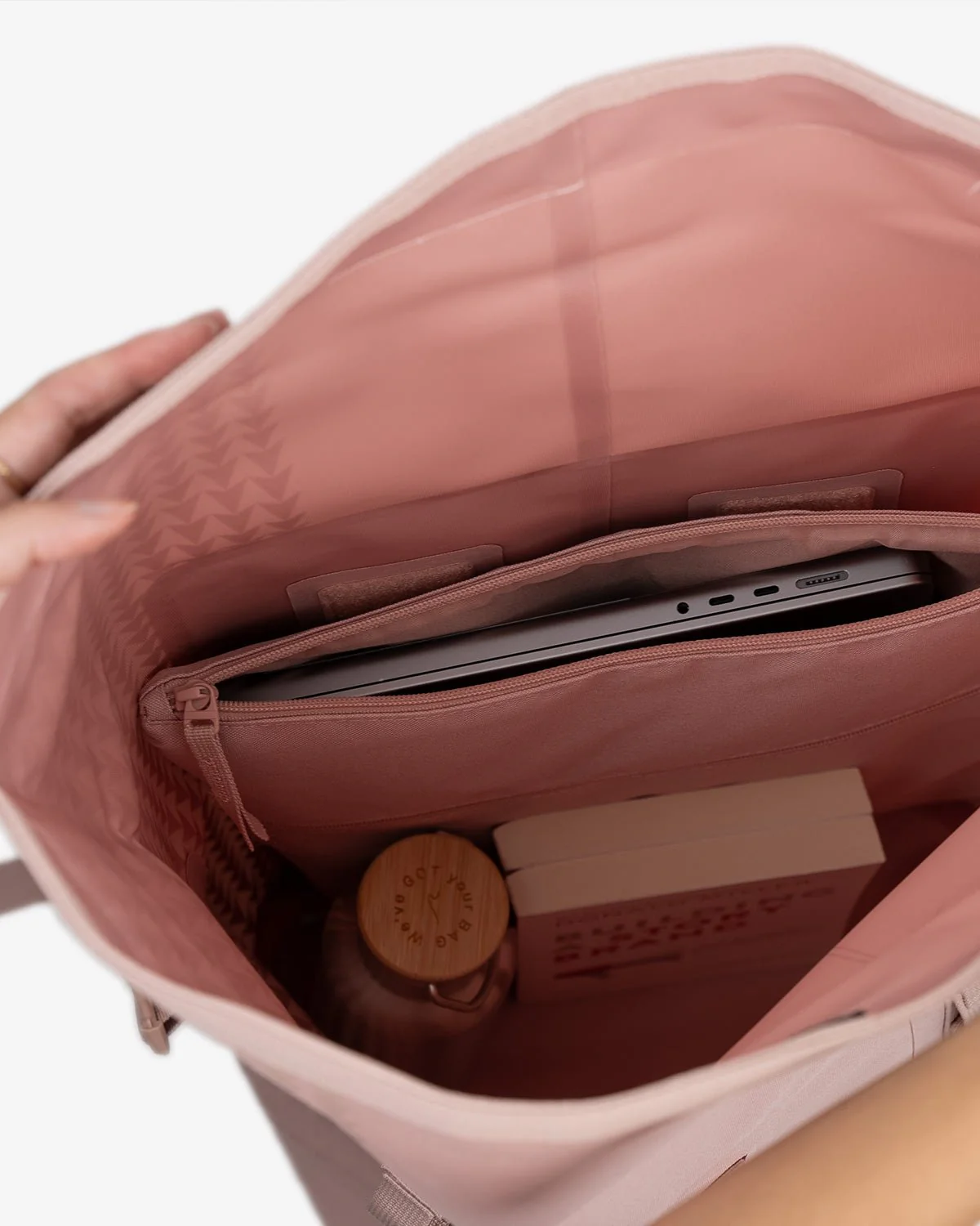 Rolltop Backpack - Dirty Pink - Image 9